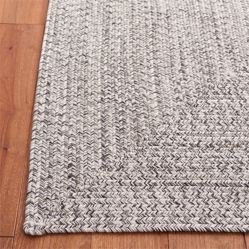 Safavieh Braided 10' X 14' Hand Woven Rug in Gray / Ivory