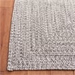 Safavieh Braided 10' X 14' Hand Woven Rug in Gray / Ivory