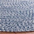 Safavieh Braided 3' X 3' Round Hand Woven Rug in Navy / Ivory