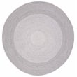 Safavieh Braided 5' X 5' Round Hand Woven Rug in Gray / Ivory