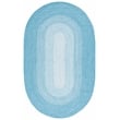 Safavieh Braided 5' X 8' Oval Hand Woven Rug in Aqua / Ivory