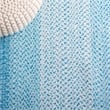 Safavieh Braided 5' X 8' Oval Hand Woven Rug in Aqua / Ivory