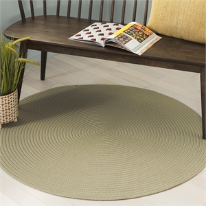Safavieh Braided  4'-0&quot x 6'-0&quot Oval Hand Woven Rug in Sage