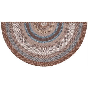 Safavieh Braided  2'-6&quot x 4'-0&quot  Hand Woven Rug in Brown / Multi-Color