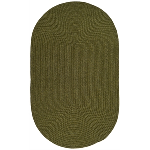 Safavieh Braided  7'-0&quot x 10'-0&quot Oval Hand Woven Rug in Green