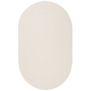 Safavieh Braided  3'-0&quot x 5'-0&quot Oval Hand Woven Rug in Ivory / Beige