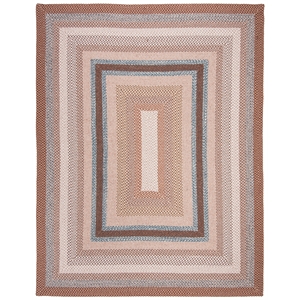 Safavieh Braided  6'-0&quot x 8'-0&quot  Hand Woven Rug in Brown / Multi-Color