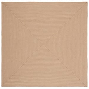 Safavieh Braided  6'-0&quot x 6'-0&quot Square Hand Woven Rug in Beige / Tan