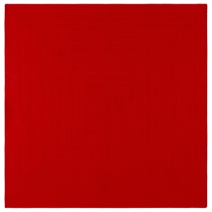 Safavieh Braided  6'-0&quot x 6'-0&quot Square Hand Woven Rug in Rust / Red