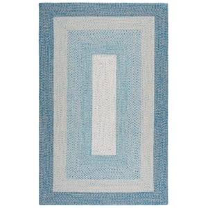 Safavieh Braided 6'-0&quot x 9'-0&quot Hand Woven Rug in Blue / Aqua