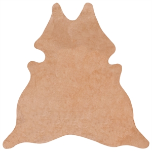 Safavieh Suede Cowhide 5' X 7' Suede Leather Cowhide Rug in Beige