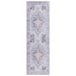 Safavieh Tucson 2'-6&quot x 6'-0&quot Polyester Power Loomed Rug in Purple / Sage