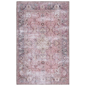 Safavieh Tucson 10'-0&quot x 14'-0&quot Polyester Power Loomed Rug in Pink / Beige