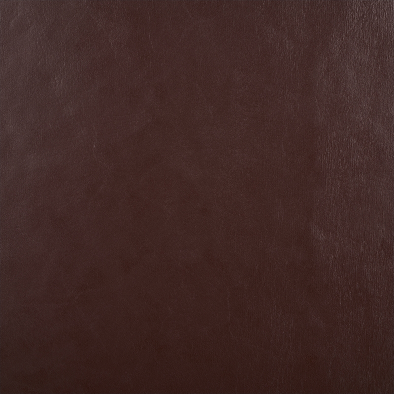 Safavieh Elron Teak and Leather Bench  in Brown / Natural