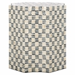 Safavieh Lindar Solid Wood Accent Table in White / Black