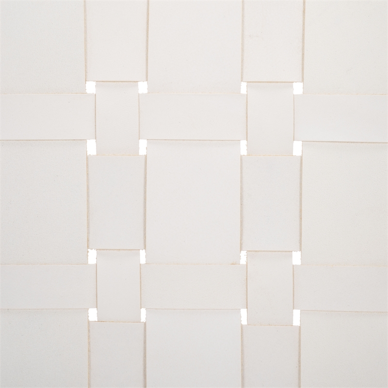 Safavieh Baden Teak Wood and Leather Accent Chair in White / Natural