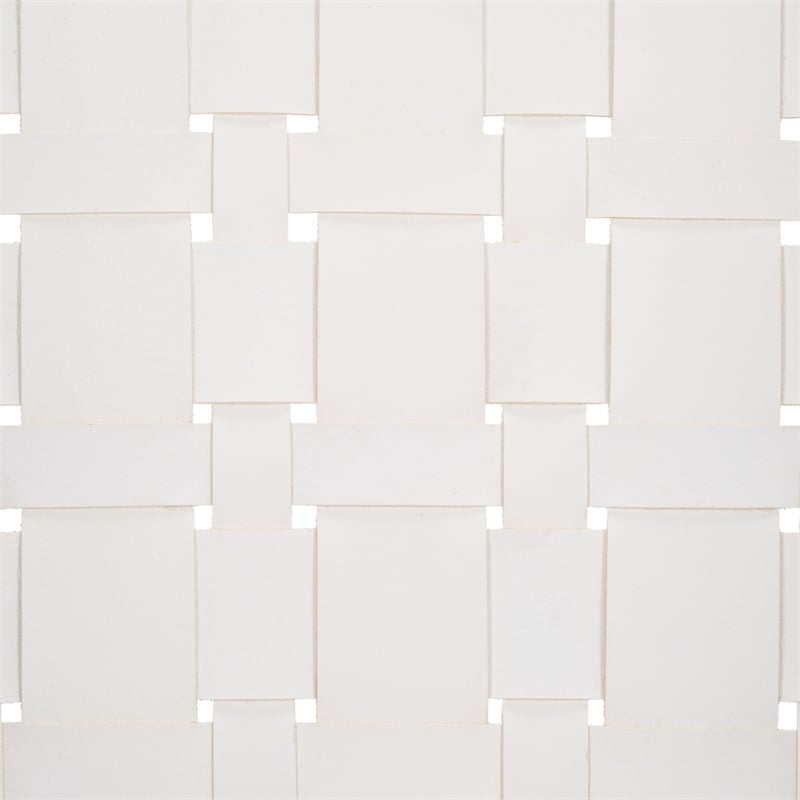 Safavieh Baden Wood and Leather Accent Chair in White / Brown