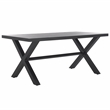 Safavieh Core Aluminum Dining Table in Gray