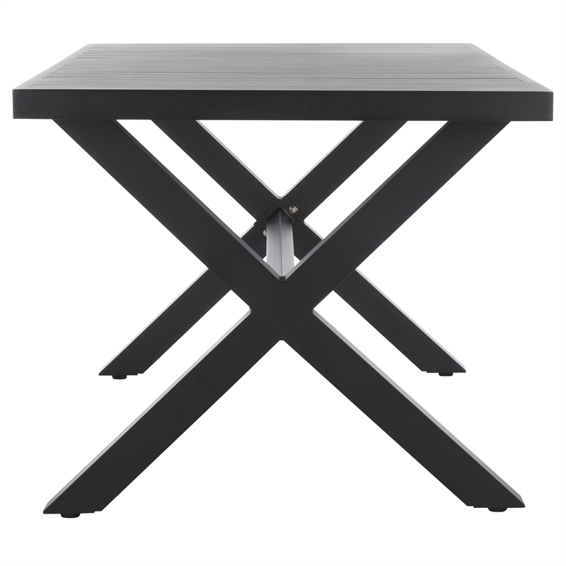 Safavieh Core Aluminum Dining Table in Gray