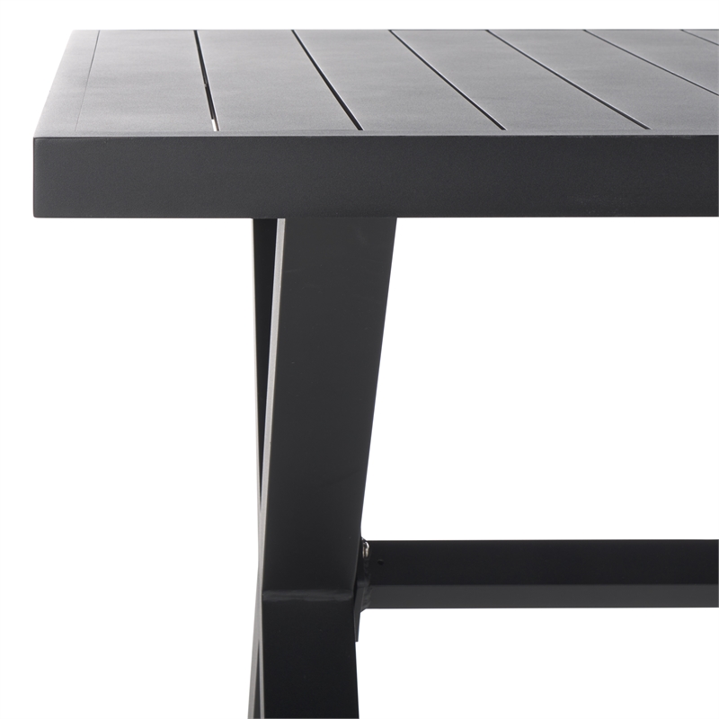 Safavieh Core Aluminum Dining Table in Gray