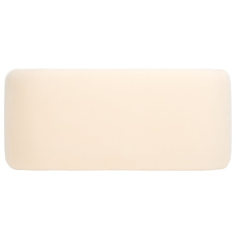 Safavieh Tenko Pine and Polyester Bench in Cream