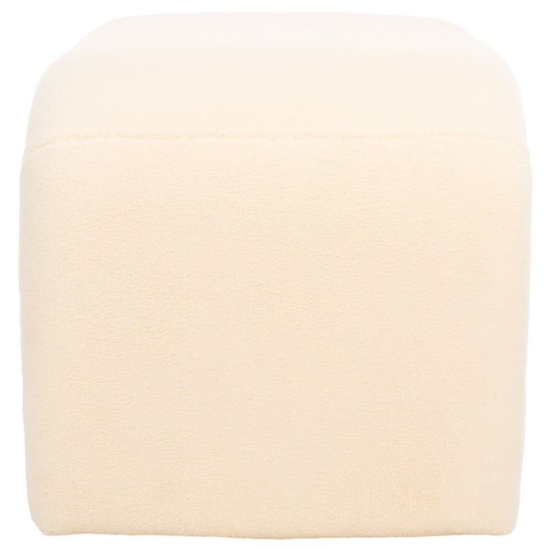 Safavieh Tenko Pine and Polyester Bench in Cream