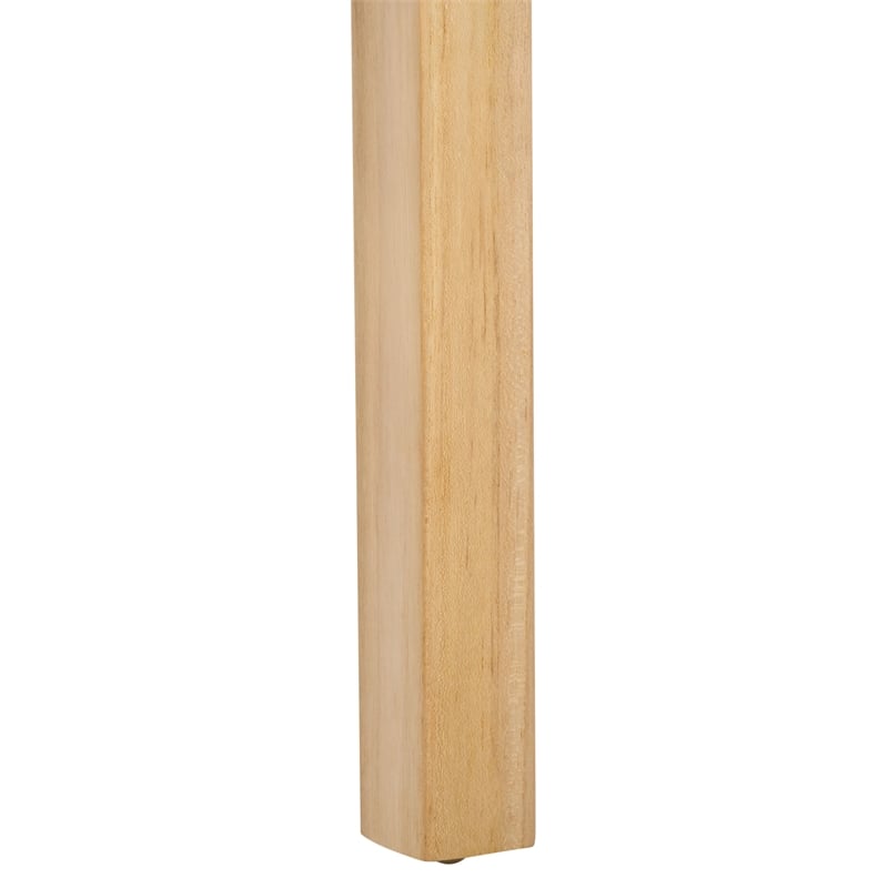 Safavieh Solana Teak and Leather Counter Stool  in Brown / Natural