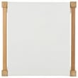 Safavieh Solana Teak and Leather Counter Stool in White / Natural