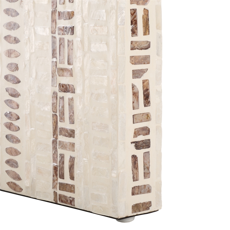 Safavieh Kestrel Solid Wood  Coffee Table in White / Gold