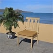 Safavieh Dominica Wood Outdoor Dining Chair in Natural / Brown
