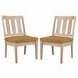 Safavieh Dominica Wood Outdoor Dining Chair in Natural / Brown