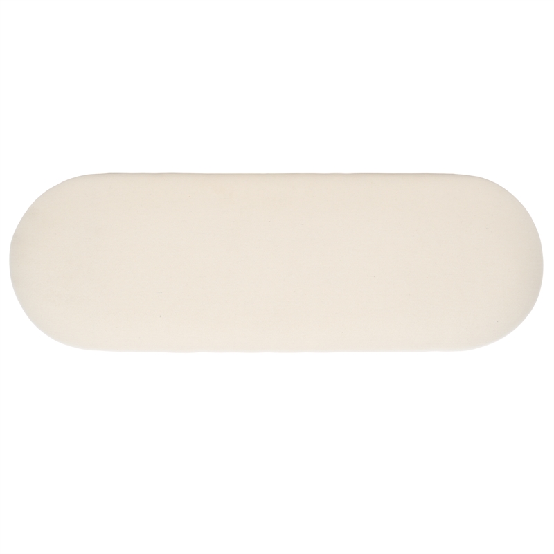 Safavieh Bayard Ratan and Plywood  Bench in Natural / White