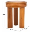 Safavieh Bayard Ratan and Plywood  Accent Table in Natural