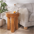 Safavieh Bayard Ratan and Plywood  Accent Table in Natural