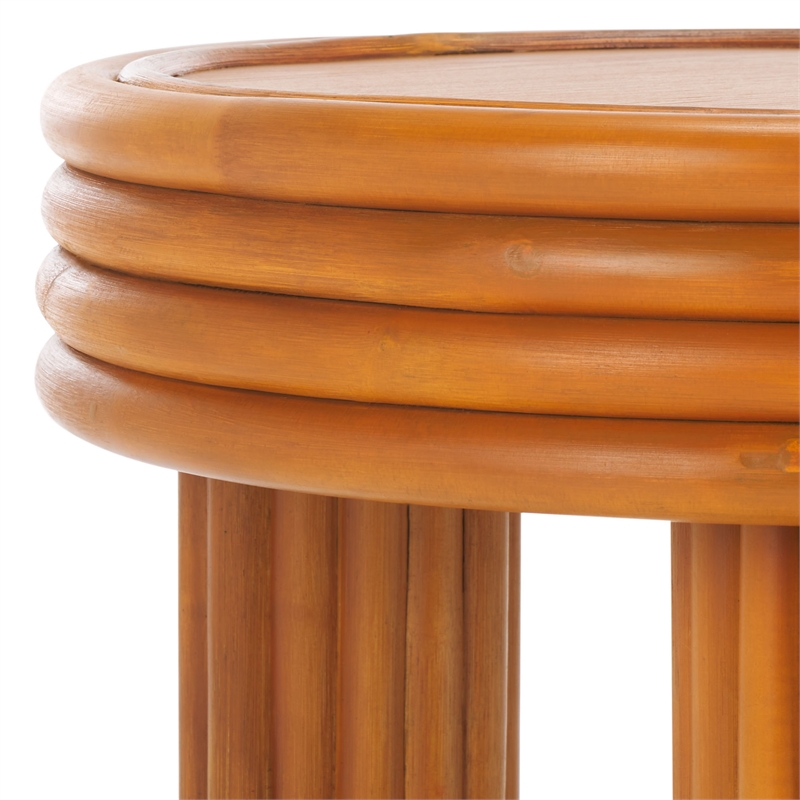Safavieh Bayard Ratan and Plywood  Accent Table in Natural