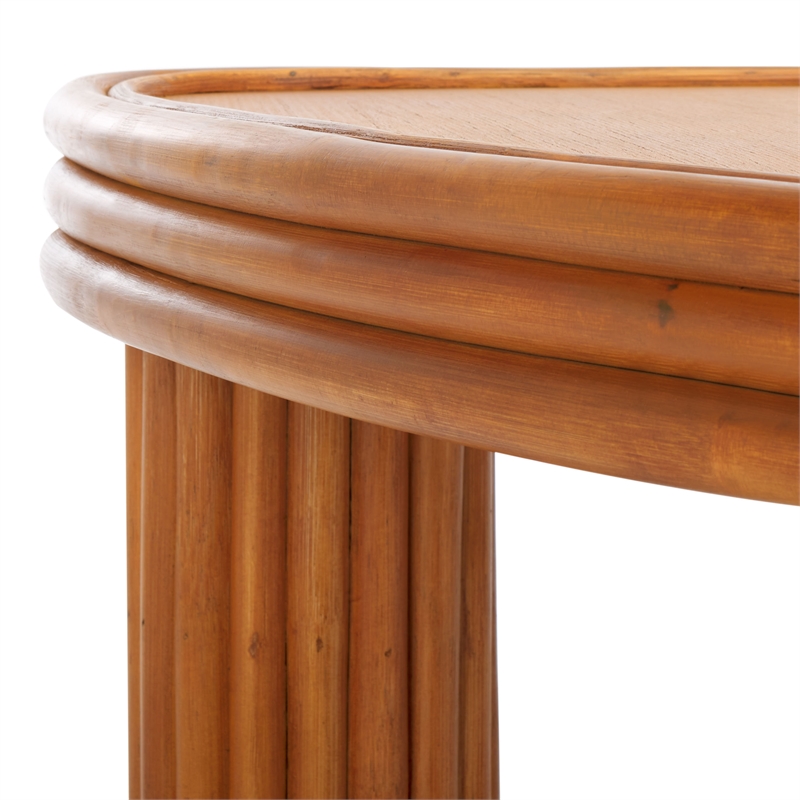 Safavieh Bayard Ratan and Plywood Coffee Table in Natural