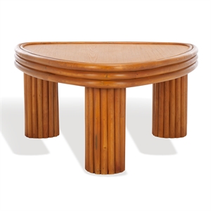 Safavieh Bayard Ratan and Plywood Coffee Table in Natural