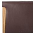 Safavieh Arian Teak and Leather Dining Chair in Brown / Natural
