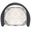 Safavieh Bandelier Wood and Leather Accent Chair in White / Black