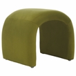 Safavieh Kibo Pine and  Velvet Ottoman in Olive