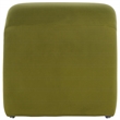 Safavieh Kibo Pine and  Velvet Ottoman in Olive