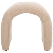 Safavieh Kibo  Pine and Polyester Ottoman in Tan