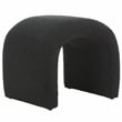 Safavieh Kibo  Pine and Polyester Ottoman in Black