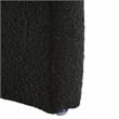 Safavieh Kibo  Pine and Polyester Ottoman in Black