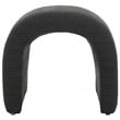 Safavieh Kibo  Pine and Polyester Ottoman in Black