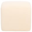 Safavieh Kibo  Pine and Polyester Ottoman in Cream