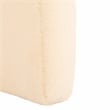 Safavieh Kibo  Pine and Polyester Ottoman in Cream