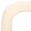 Safavieh Kibo  Pine and Polyester Ottoman in Cream