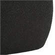 Safavieh Whitley Pine Wood and Fabric Rectangular Ottoman in Black