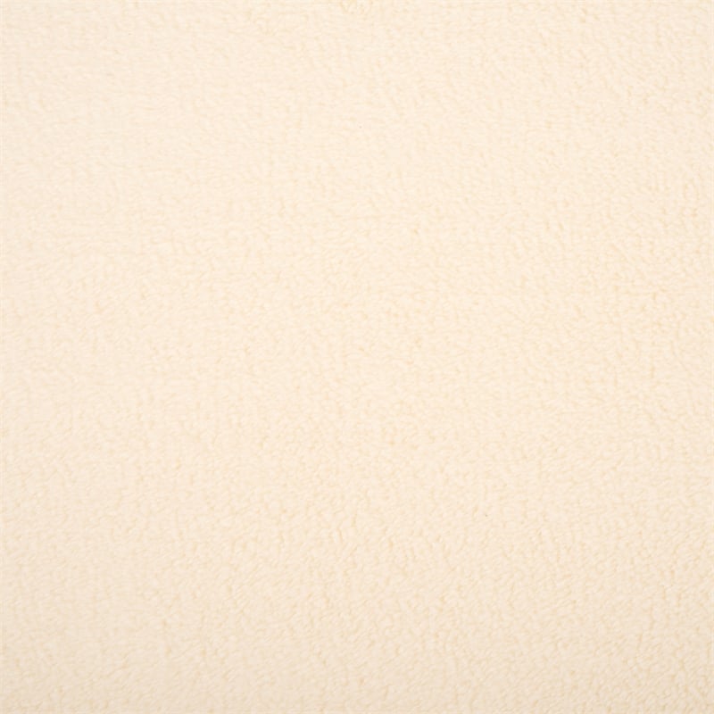 Safavieh Whitley Pine Wood and Fabric Rectangular Ottoman in Cream